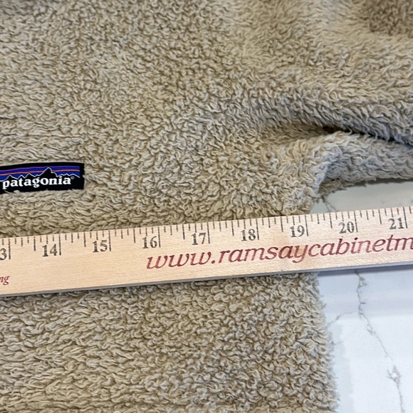 Los Gatos Deep Pile Hooded Pullover Fleece El Cap Khaki Smolder Blue Small - Picture 8 of 9